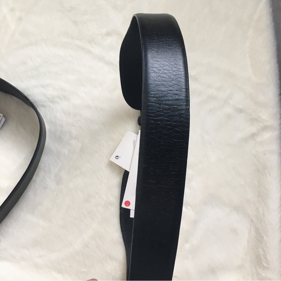 NWT Zara leather wide belt with buckle main image 5